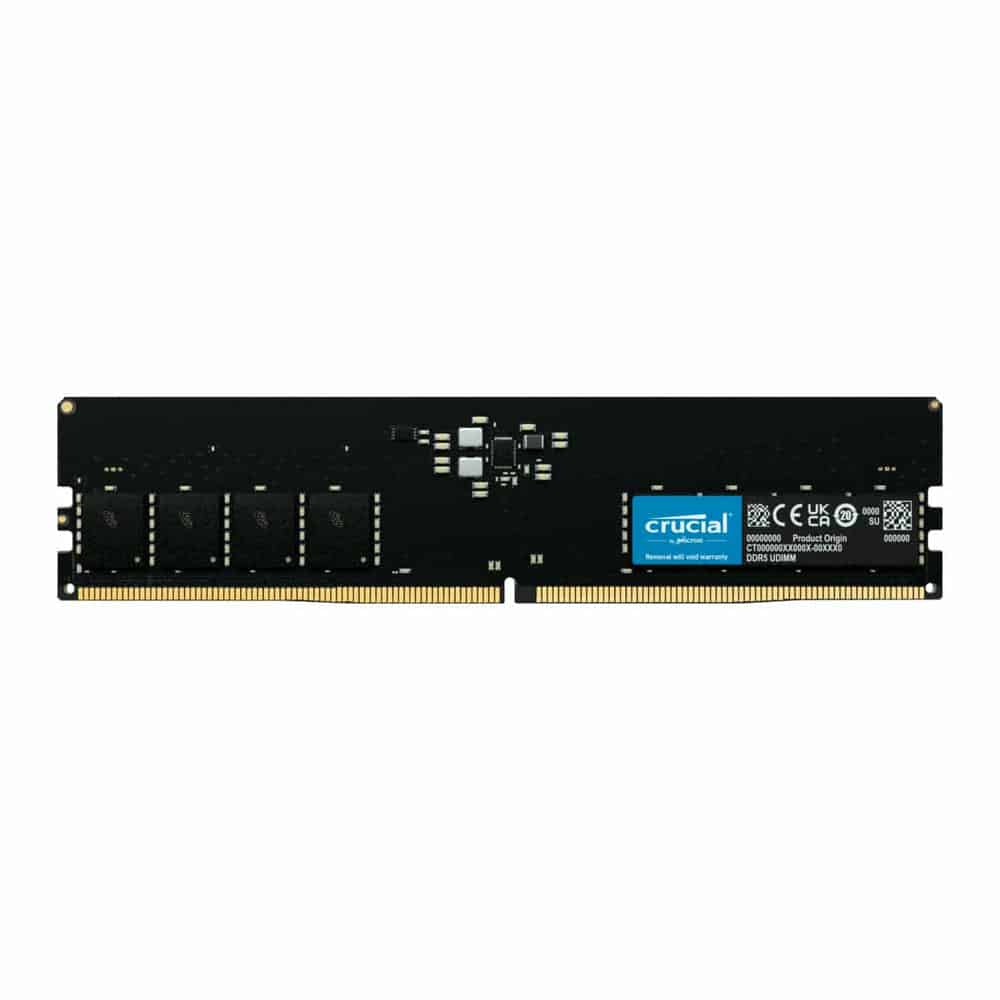 Crucial 16GB DDR5 4800MHz ODECC Unbuffered RAM/Memory